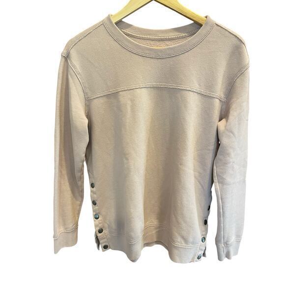 Abercrombie & Fitch Pale Pink Slouchy Oversized Long Sweater‎ Sweatshirt Small - Picture 1 of 12